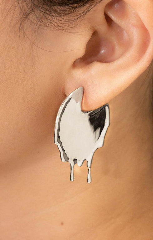 Dripping Disc Earrings
